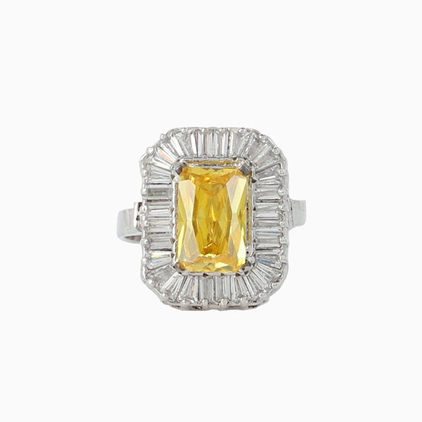 Snow Yellow Sapphire Ring