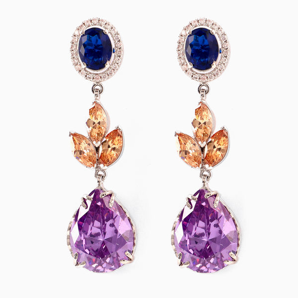 Iris Amethyst Earrings